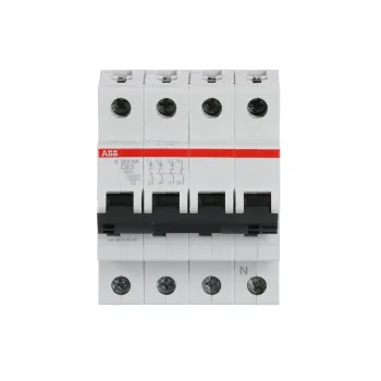 ABB S203-C63NA | Автоматичен прекъсвач | 3P+N, 63A, крива C