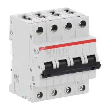 ABB S203-C80NA | Автоматичен прекъсвач | 3P+N, 80A, крива C, 6kA ABB S203-C80NA | Автоматичен прекъсвач | 3P+N, 80A, крива C, 6kA
