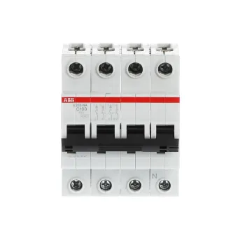 ABB S203-C100NA | Автоматичен прекъсвач | 3P+N, 100A, крива C, 6kA