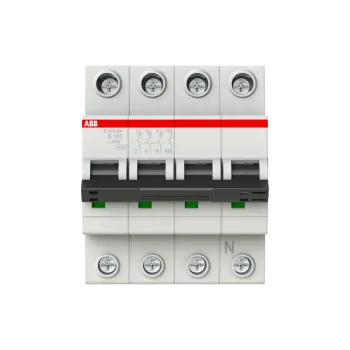 ABB S203-B100NA | Автоматичен прекъсвач | 3P+N, 100A, крива B, 6kA