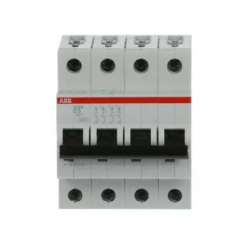 ABB S204-D3 | Автоматичен прекъсвач | 4P, 3A, крива D