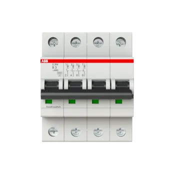ABB S204-B3 | Автоматичен прекъсвач | 4P, 3A, крива B