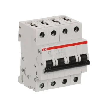 ABB S204-D4 | Автоматичен прекъсвач | 4P, 4A, крива D ABB S204-D4 | Автоматичен прекъсвач | 4P, 4A, крива D