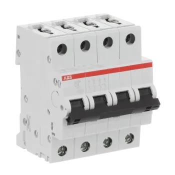 ABB S204-C4 | Автоматичен прекъсвач | 4P, 4A, крива C ABB S204-C4 | Автоматичен прекъсвач | 4P, 4A, крива C