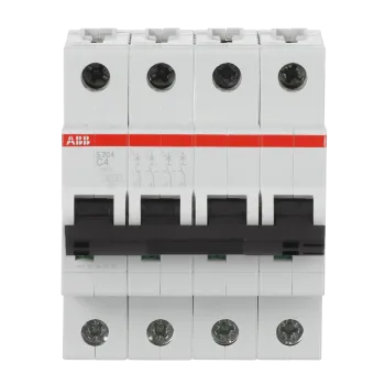 ABB S204-C4 | Автоматичен прекъсвач | 4P, 4A, крива C