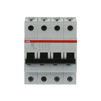 ABB S204-D6 | Автоматичен прекъсвач | 4P, 6A, крива D