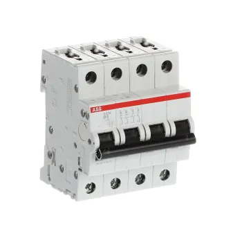 ABB S204-B6 | Автоматичен прекъсвач | 4P, 6A, крива B ABB S204-B6 | Автоматичен прекъсвач | 4P, 6A, крива B