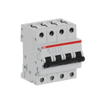 ABB S204-D10 | Автоматичен прекъсвач | 4P, 10A, крива D ABB S204-D10 | Автоматичен прекъсвач | 4P, 10A, крива D