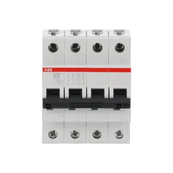 ABB S204-B10 | Автоматичен прекъсвач | 4P, 10A, крива B