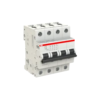 ABB S204-D13 | Автоматичен прекъсвач | 4P, 13A, крива D ABB S204-D13 | Автоматичен прекъсвач | 4P, 13A, крива D