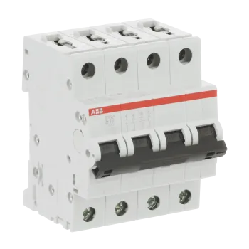 ABB S204-B13 | Автоматичен прекъсвач | 4P, 13A, крива B ABB S204-B13 | Автоматичен прекъсвач | 4P, 13A, крива B