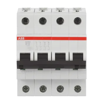 ABB S204-B13 | Автоматичен прекъсвач | 4P, 13A, крива B