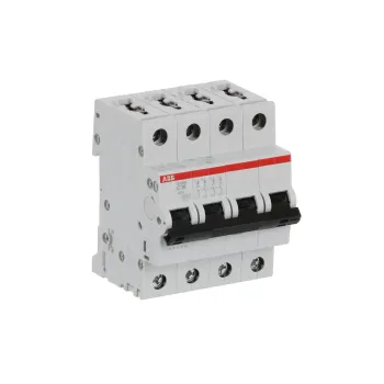 ABB S204-C16 | Автоматичен прекъсвач | 4P, 16A, крива C ABB S204-C16 | Автоматичен прекъсвач | 4P, 16A, крива C