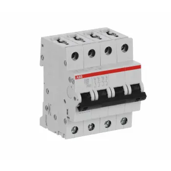 ABB S204-D20 | Автоматичен прекъсвач | 4P, 20A, крива D ABB S204-D20 | Автоматичен прекъсвач | 4P, 20A, крива D