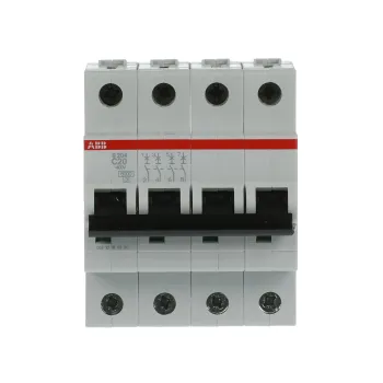 ABB S204-C20 | Автоматичен прекъсвач | 4P, 20A, крива C