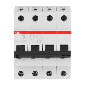 ABB S204-K3 | Автоматичен прекъсвач | 4P, 3A, крива K