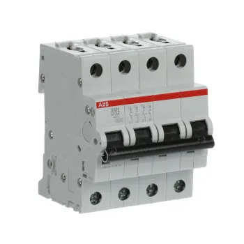 ABB S204-D32 | Автоматичен прекъсвач | 4P, 32A, крива D ABB S204-D32 | Автоматичен прекъсвач | 4P, 32A, крива D