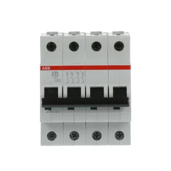 ABB S204-D32 | Автоматичен прекъсвач | 4P, 32A, крива D
