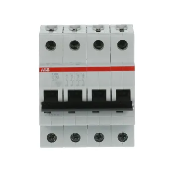 ABB S204-C32 | Автоматичен прекъсвач | 4P, 32A, крива C