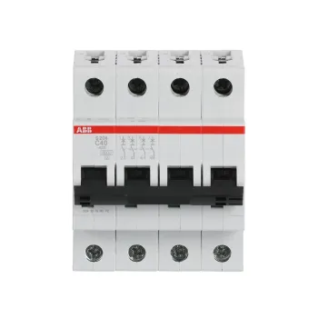ABB S204-C40 | Автоматичен прекъсвач | 4P, 40A, крива C
