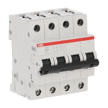 ABB S204-K8 | Автоматичен прекъсвач | 4P, 8A, крива K ABB S204-K8 | Автоматичен прекъсвач | 4P, 8A, крива K