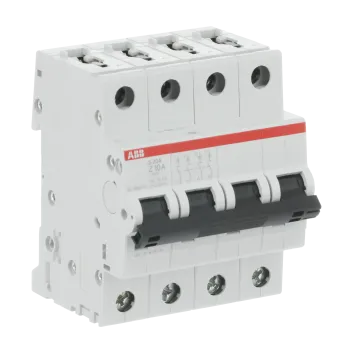 ABB S204-Z10 | Автоматичен прекъсвач | 4P, 10A, крива Z ABB S204-Z10 | Автоматичен прекъсвач | 4P, 10A, крива Z