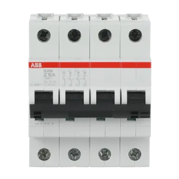 ABB S204-Z10 | Автоматичен прекъсвач | 4P, 10A, крива Z
