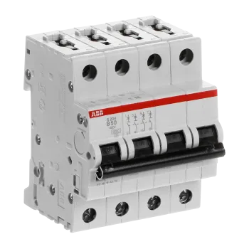 ABB S204-B50 | Автоматичен прекъсвач | 4P, 50A, крива B ABB S204-B50 | Автоматичен прекъсвач | 4P, 50A, крива B
