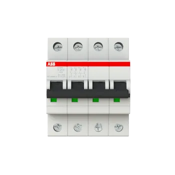 ABB S204-K25 | Автоматичен прекъсвач | 4P, 25A, крива K