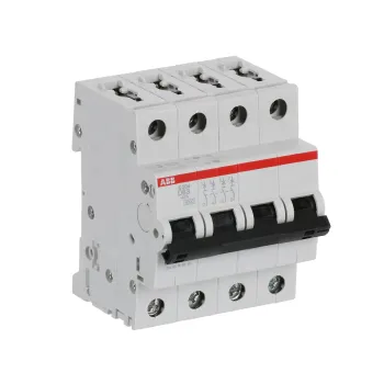 ABB S204-D63 | Автоматичен прекъсвач | 4P, 63A, крива D ABB S204-D63 | Автоматичен прекъсвач | 4P, 63A, крива D