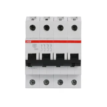 ABB S204-D63 | Автоматичен прекъсвач | 4P, 63A, крива D