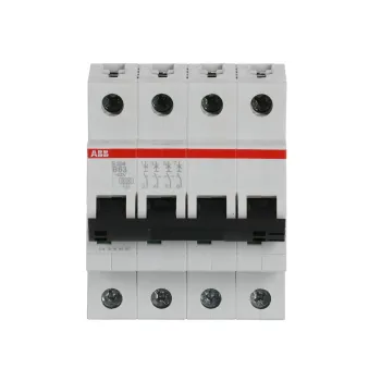 ABB S204-B63 | Автоматичен прекъсвач | 4P, 63A, крива B