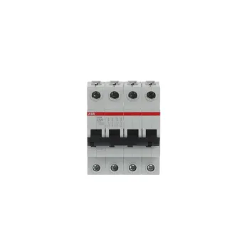 ABB S204-C100 | Автоматичен прекъсвач | 4P, 100A, крива C, 6kA