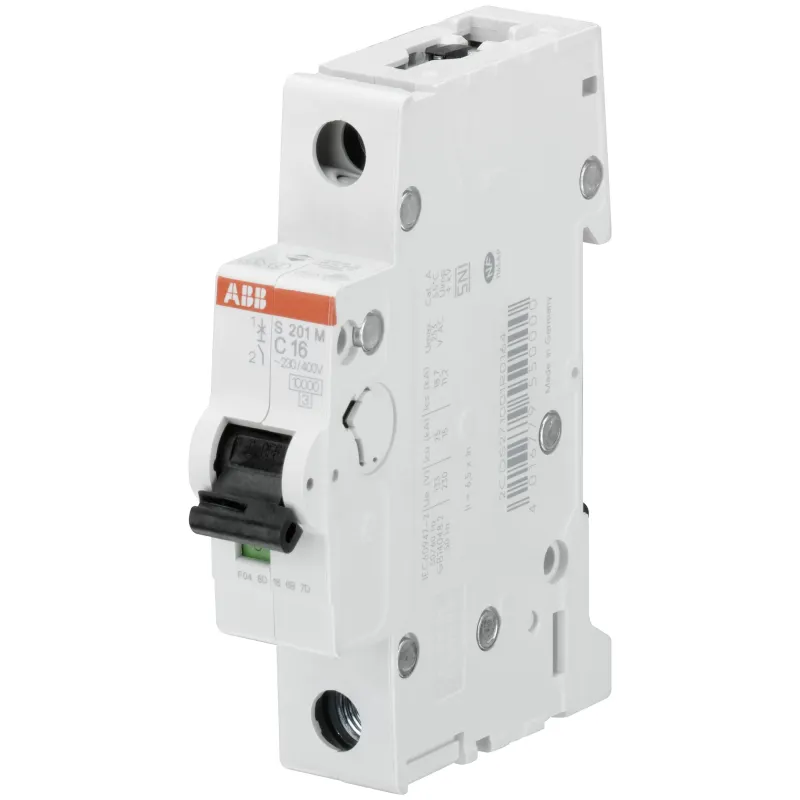 ABB S201M-C1.6 | Автоматичен прекъсвач | 1P, 1.6A, крива C ABB S201M-C1.6 | Автоматичен прекъсвач | 1P, 1.6A, крива C