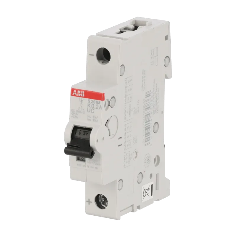 ABB S201M-K0.2UC | Автоматичен прекъсвач | 1P, 0.2A, крива K ABB S201M-K0.2UC | Автоматичен прекъсвач | 1P, 0.2A, крива K