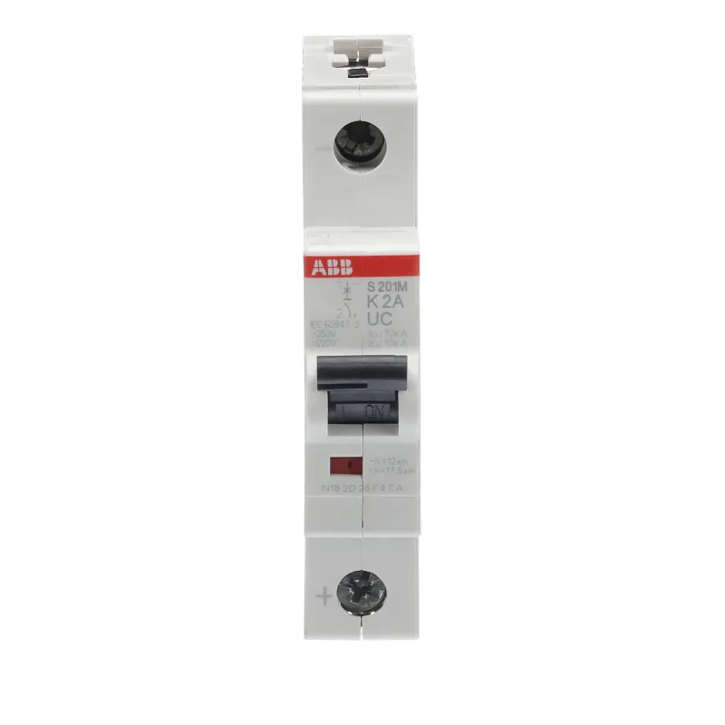 ABB S201M-K2UC | Автоматичен прекъсвач | 1P, 2A, крива K ABB S201M-K2UC | Автоматичен прекъсвач | 1P, 2A, крива K