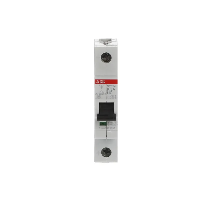 ABB S201M-K3UC | Автоматичен прекъсвач | 1P, 3A, крива K ABB S201M-K3UC | Автоматичен прекъсвач | 1P, 3A, крива K