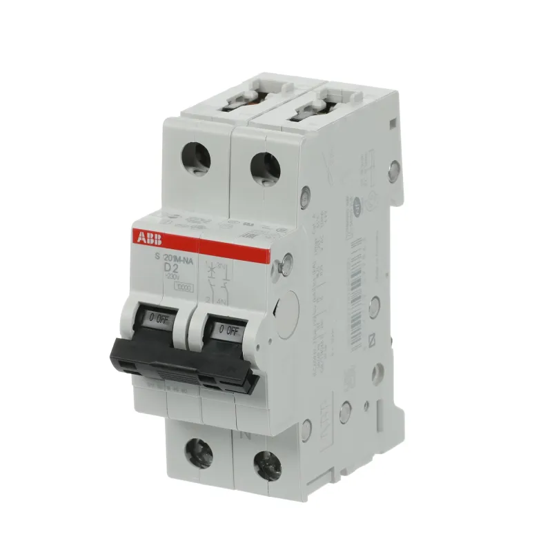 ABB S201M-D2NA | Автоматичен прекъсвач | 1P+N, 2A, крива D, 6kA