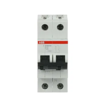 ABB S201M-D2NA | Автоматичен прекъсвач | 1P+N, 2A, крива D, 6kA