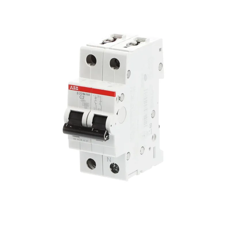 ABB S201M-C2NA | Автоматичен прекъсвач | 1P+N, 2A, крива C, 6kA ABB S201M-C2NA | Автоматичен прекъсвач | 1P+N, 2A, крива C, 6kA