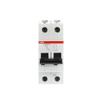 ABB S201M-C4NA | Автоматичен прекъсвач | 1P+N, 4A, крива C, 6kA