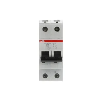 ABB S201M-C10NA | Автоматичен прекъсвач | 1P+N, 10A, крива C, 6kA