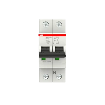 ABB S201M-B13NA | Автоматичен прекъсвач | 1P+N, 13A, крива B, 6kA