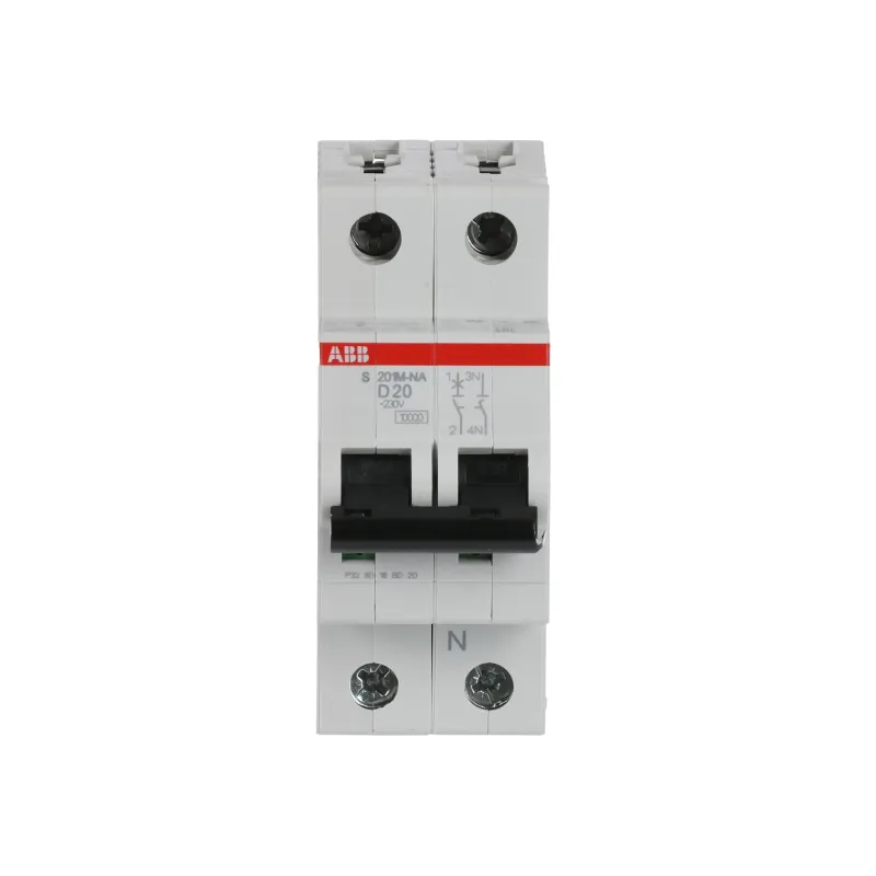ABB S201M-D20NA | Автоматичен прекъсвач | 1P+N, 20A, крива D, 6kA ABB S201M-D20NA | Автоматичен прекъсвач | 1P+N, 20A, крива D, 6kA