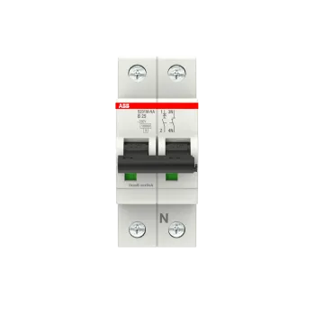 ABB S201M-B25NA | Автоматичен прекъсвач | 1P+N, 25A, крива B, 6kA