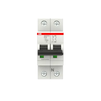 ABB S201M-B32NA | Автоматичен прекъсвач | 1P+N, 32A, крива B, 6kA