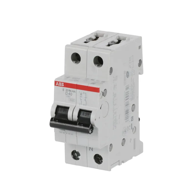 ABB S201M-D40NA | Автоматичен прекъсвач | 1P+N, 40A, крива D, 6kA ABB S201M-D40NA | Автоматичен прекъсвач | 1P+N, 40A, крива D, 6kA