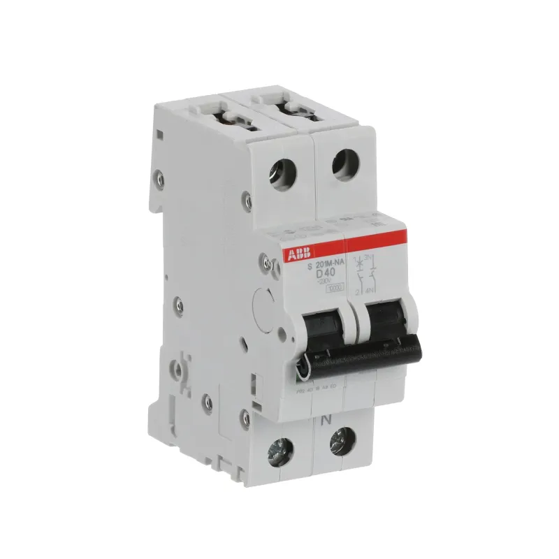 ABB S201M-D40NA | Автоматичен прекъсвач | 1P+N, 40A, крива D, 6kA ABB S201M-D40NA | Автоматичен прекъсвач | 1P+N, 40A, крива D, 6kA