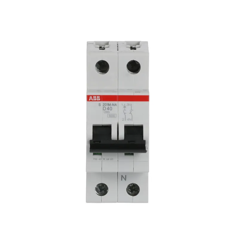 ABB S201M-D40NA | Автоматичен прекъсвач | 1P+N, 40A, крива D, 6kA ABB S201M-D40NA | Автоматичен прекъсвач | 1P+N, 40A, крива D, 6kA