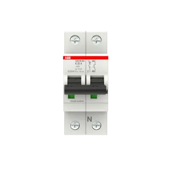 ABB S201M-K25NA | Автоматичен прекъсвач | 1P+N, 25A, крива K